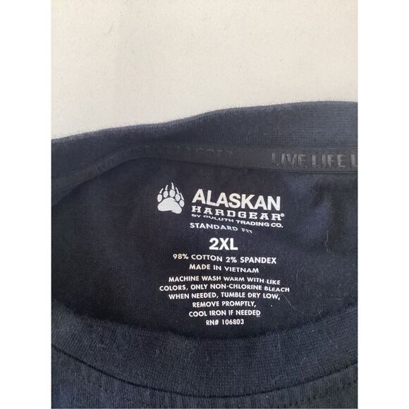 Duluth Trading Alaskan Hardware Sz 2XL Long Sleeve Shirt Black - Picture 2 of 5